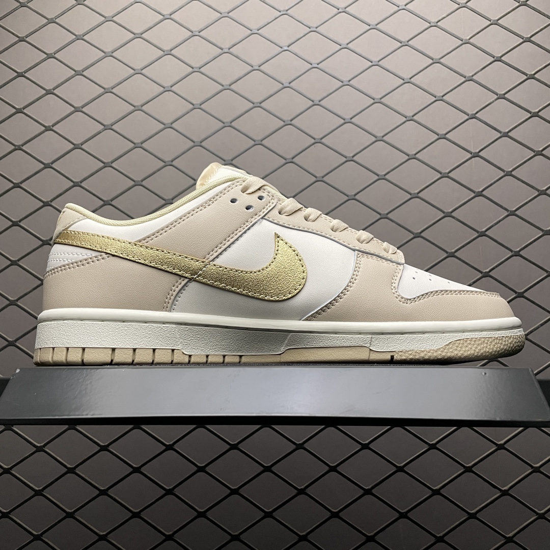 Replica Nike Dunk SB Shoe NK Dunk Low Gold Swoosh DX5930-001 Size 35.5-44