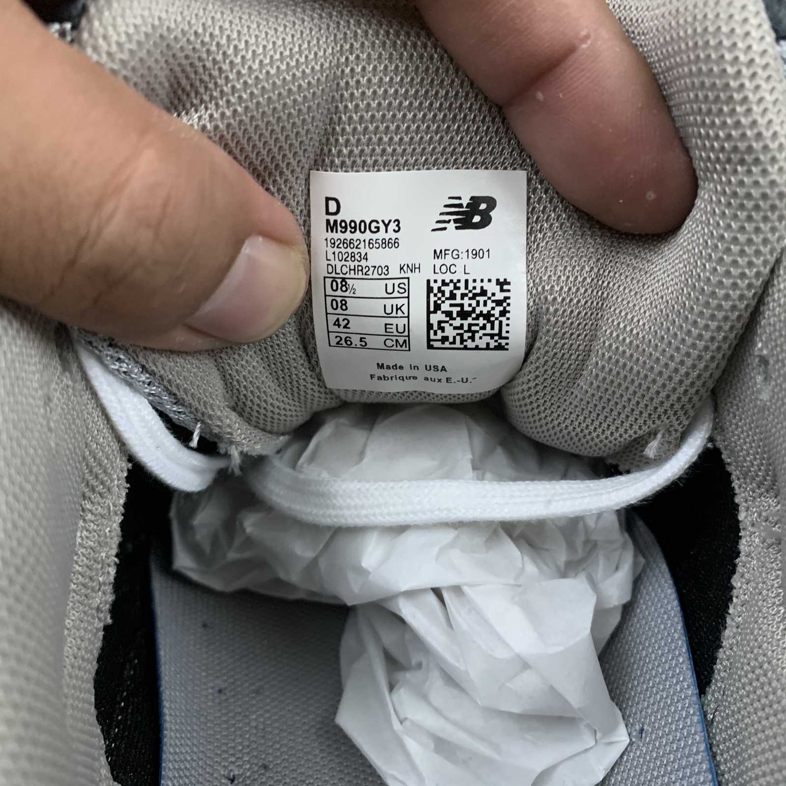 Replica New Balance Shoe New Balance NB990 M990GY3  36-45
