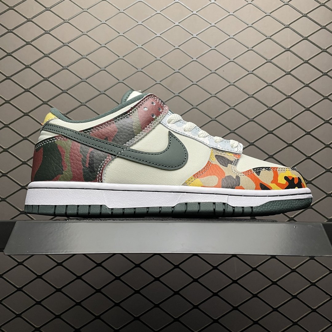 Replica Nike Dunk SB Shoe Nike Dunk LowSEMulti Camo DH0957-100 Size 36-47