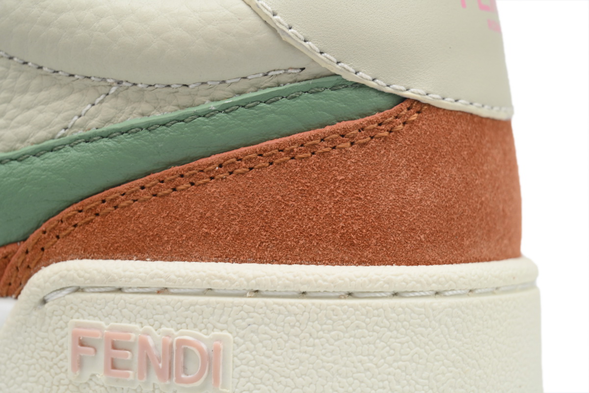 Replica Fendi Shoe Fendi Match Brown Green