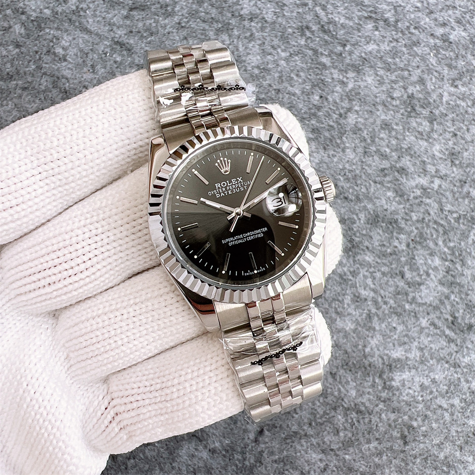 Replica Rolex Datejust 904l Stainless Steel Automatic Mechanical Watch 36mm