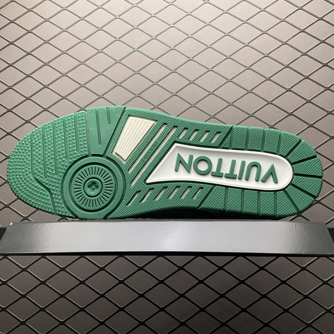Replica Louis Vuitton Shoe Louis Vuitton LV Trainer Size 38-45 WhiteGreen