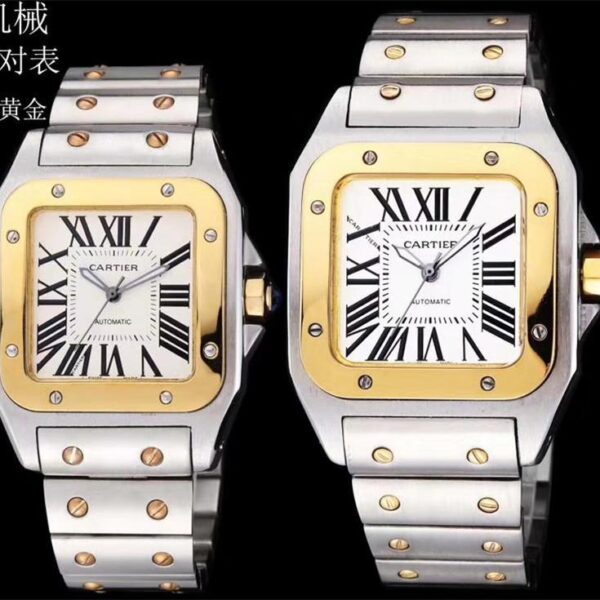 Replica Cartier Santos 904l Stainless Steel Automatic Mechanical Watch 34mm 38mm