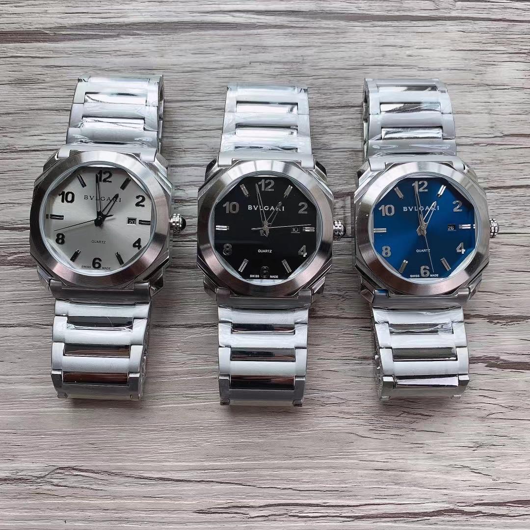 Replica BVLGARI 904l Stainless Steel Quartz Watch 42MM