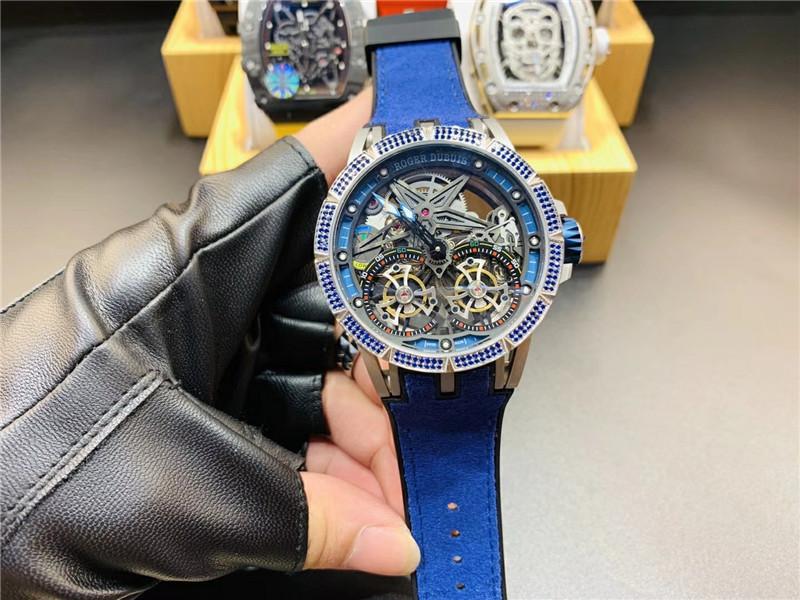 Replica Roger Dubuis 904l Stainless Steel Automatic Machine Watch 46MM