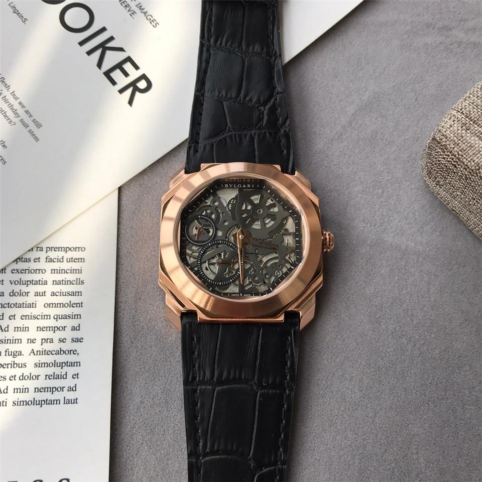 Replica BVLGARI 904l Stainless Steel Automatic Machine Watch 42MM