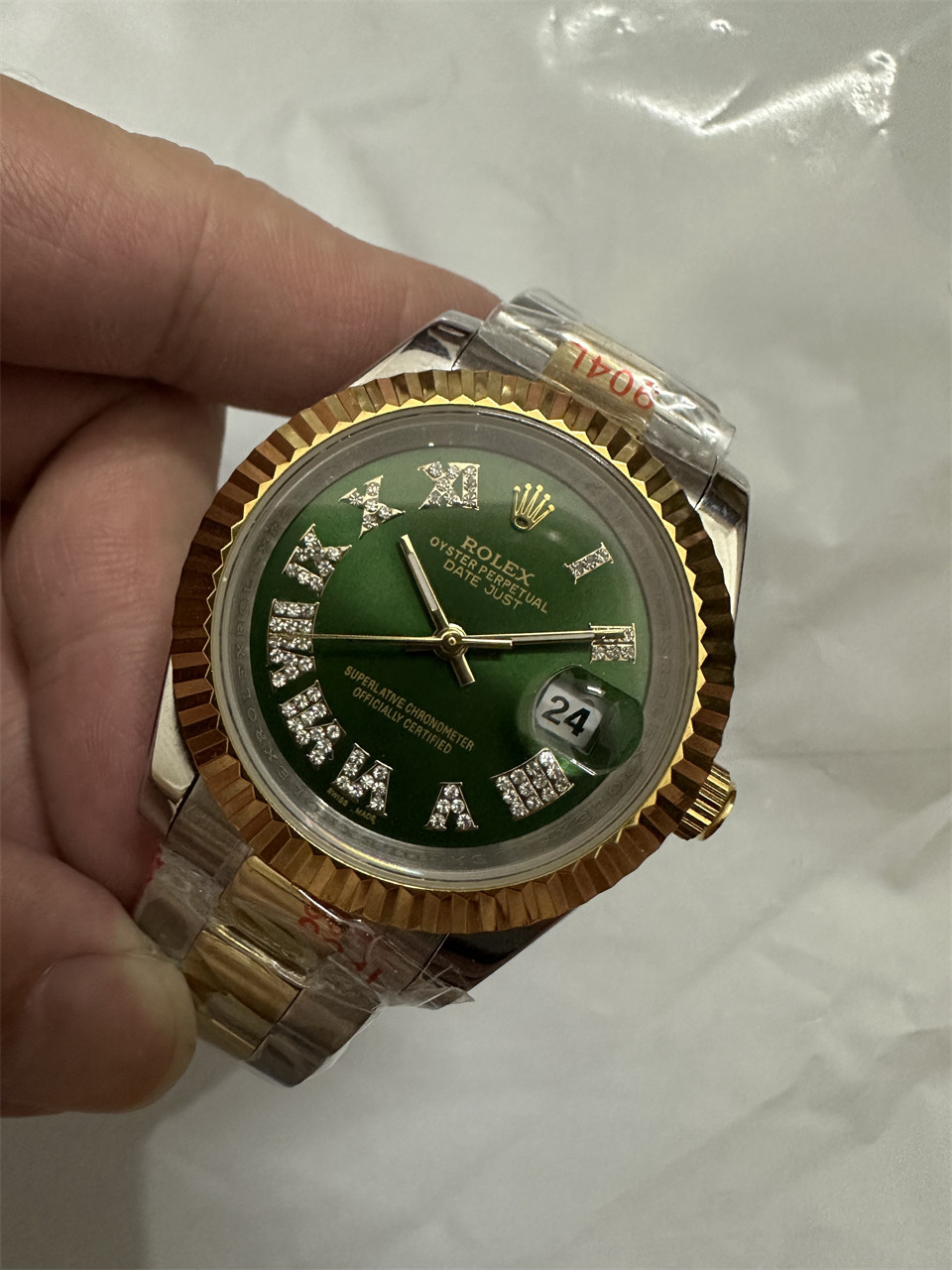 Replica Rolex Datejust 904l Stainless Steel Automatic Mechanical Watch 36mm