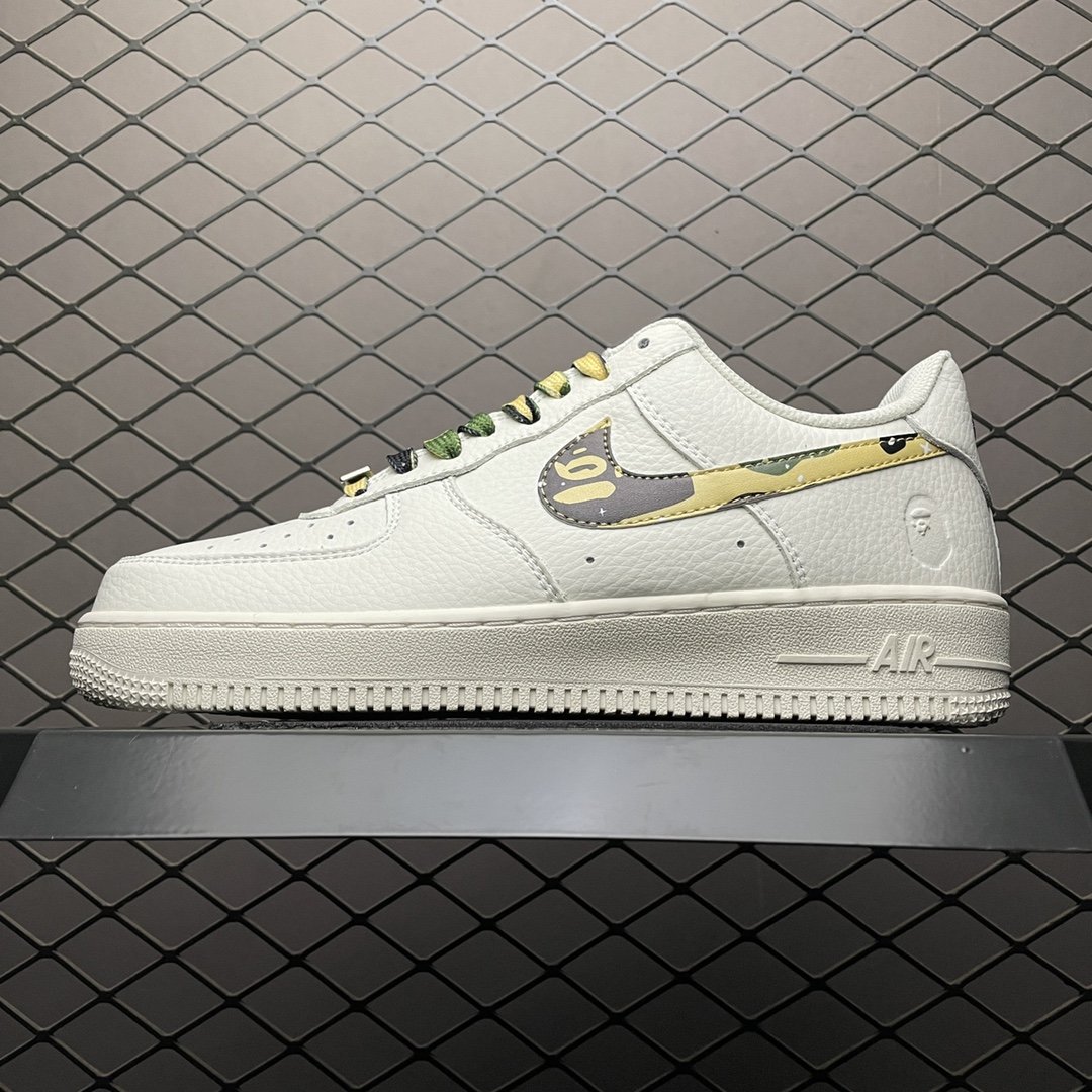 Replica Bape Shoe Bape x Nike Air Force 1 AA1365-118 Size36_01550