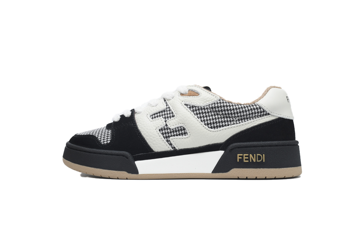 Replica Fendi Shoe Fendi Match Black and White
