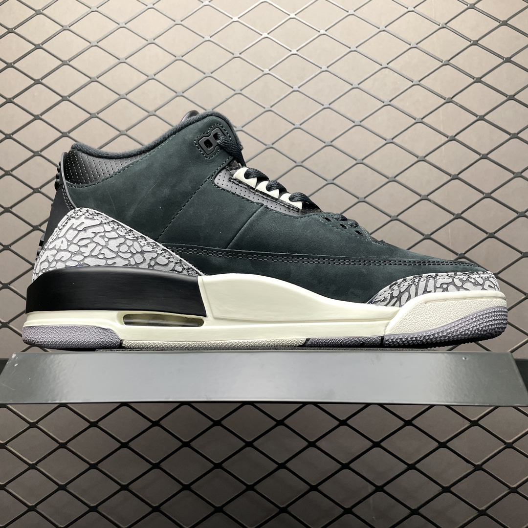 Replica OFF White Shoe Air Jordan 3 Retro Off NoirAJ33 CK9246-001 size 40-47.5