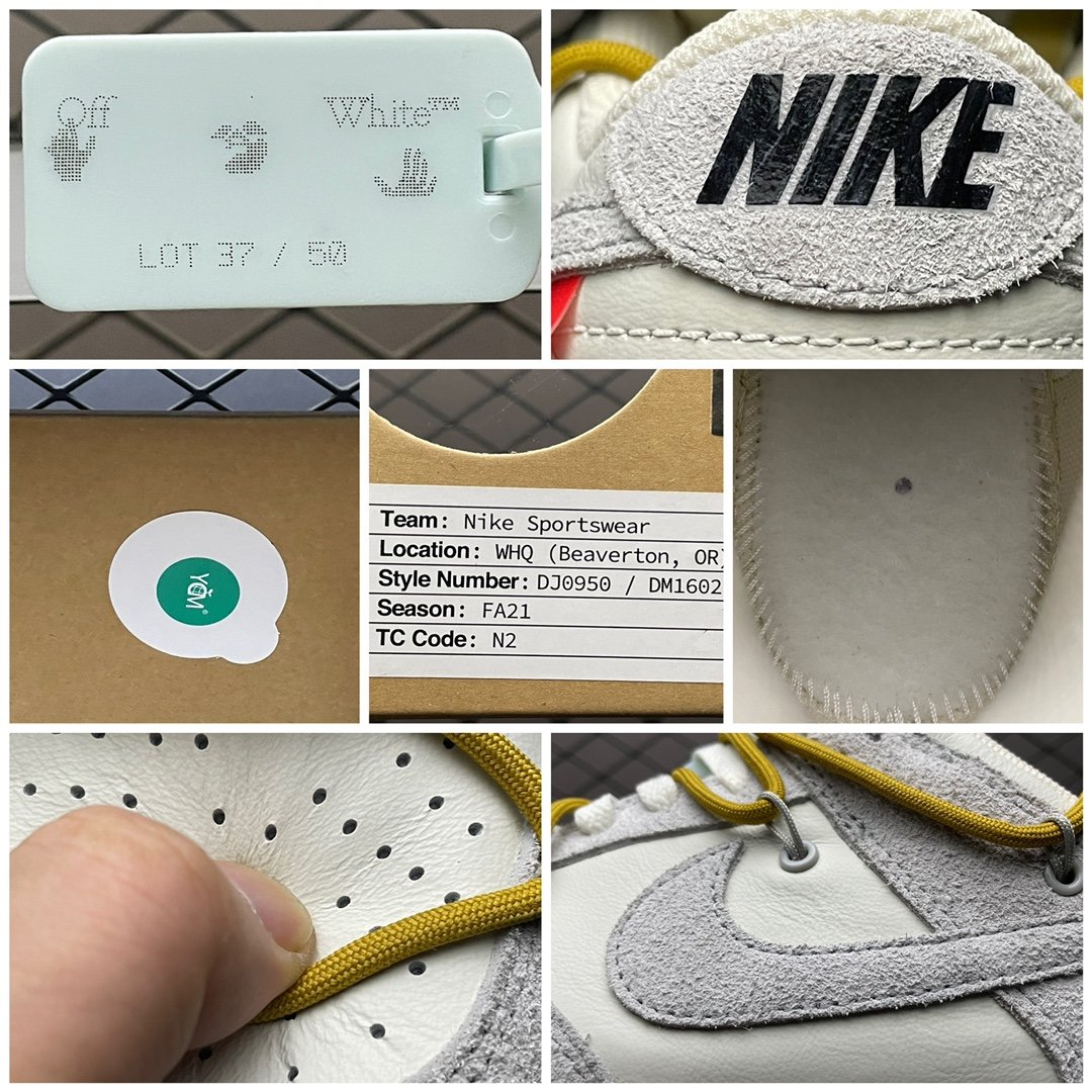 Replica OFF White Shoe Off-White x Nike Dunk OW The 50NO.37 DJ0950-114 36-46