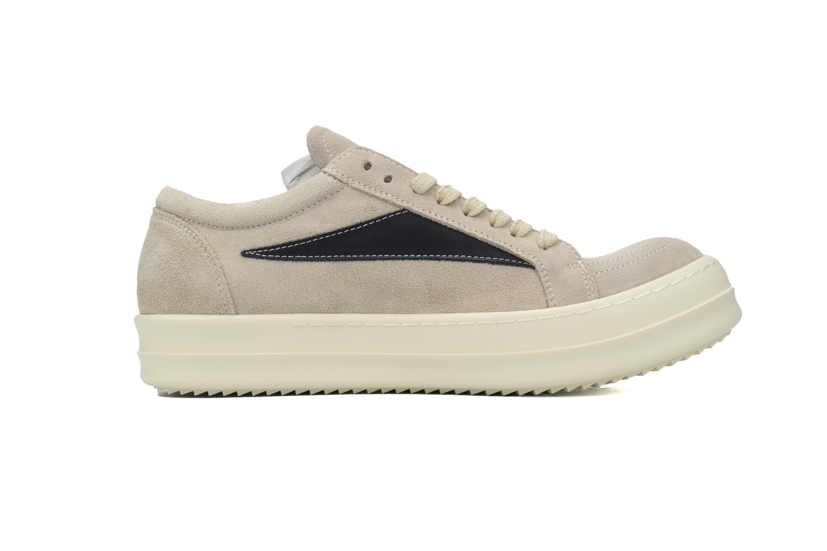 Replica Rick Owens Shoe 1911 Rick Owens Wmns Luxor Vintage Low ‘Milk Black’