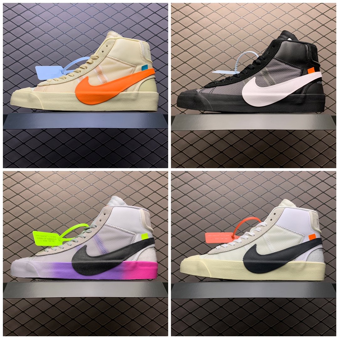 Replica OFF White Shoe Off-White X Nike Blazer Mid OW AA3832-002 36-46