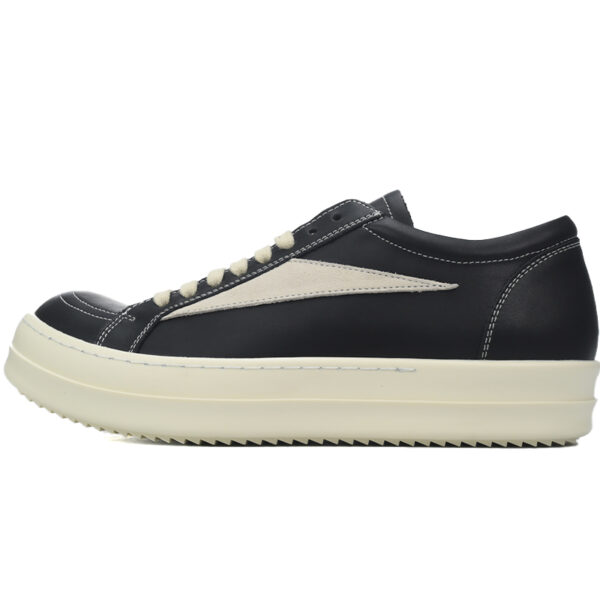 Replica Rick Owens Shoe  Rick Owens Strobe Vintage Low ‘Black Milk’