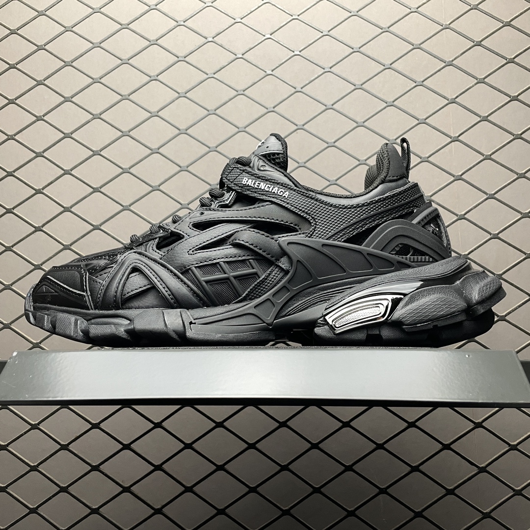 Replica Balenciaga Shoe Balenciaga Track 2 Open Sneaker Black Size 35-46