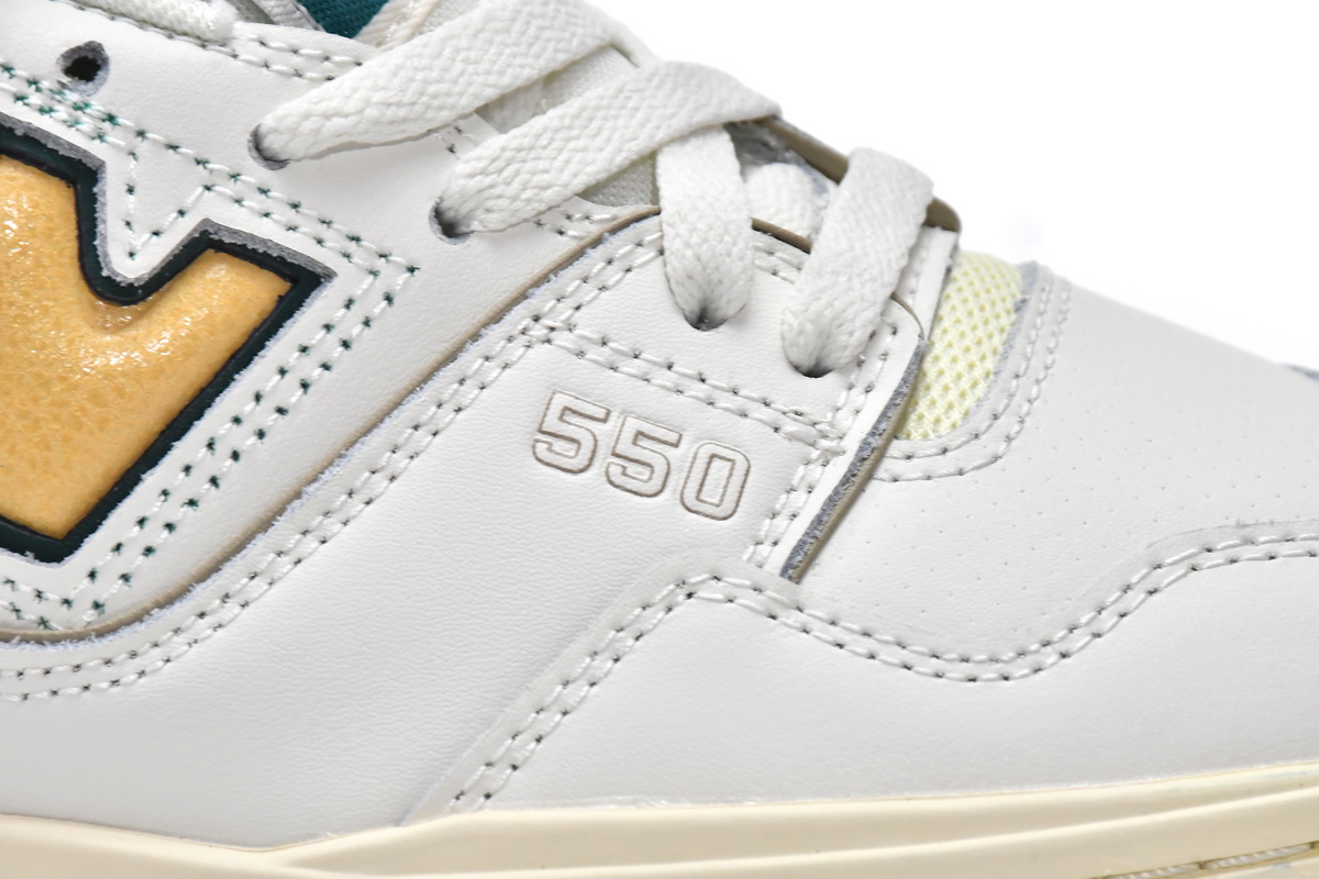 Replica New Balance Shoe BB550A2 Aim Leon Dore x New Balance 550 Green Yellow