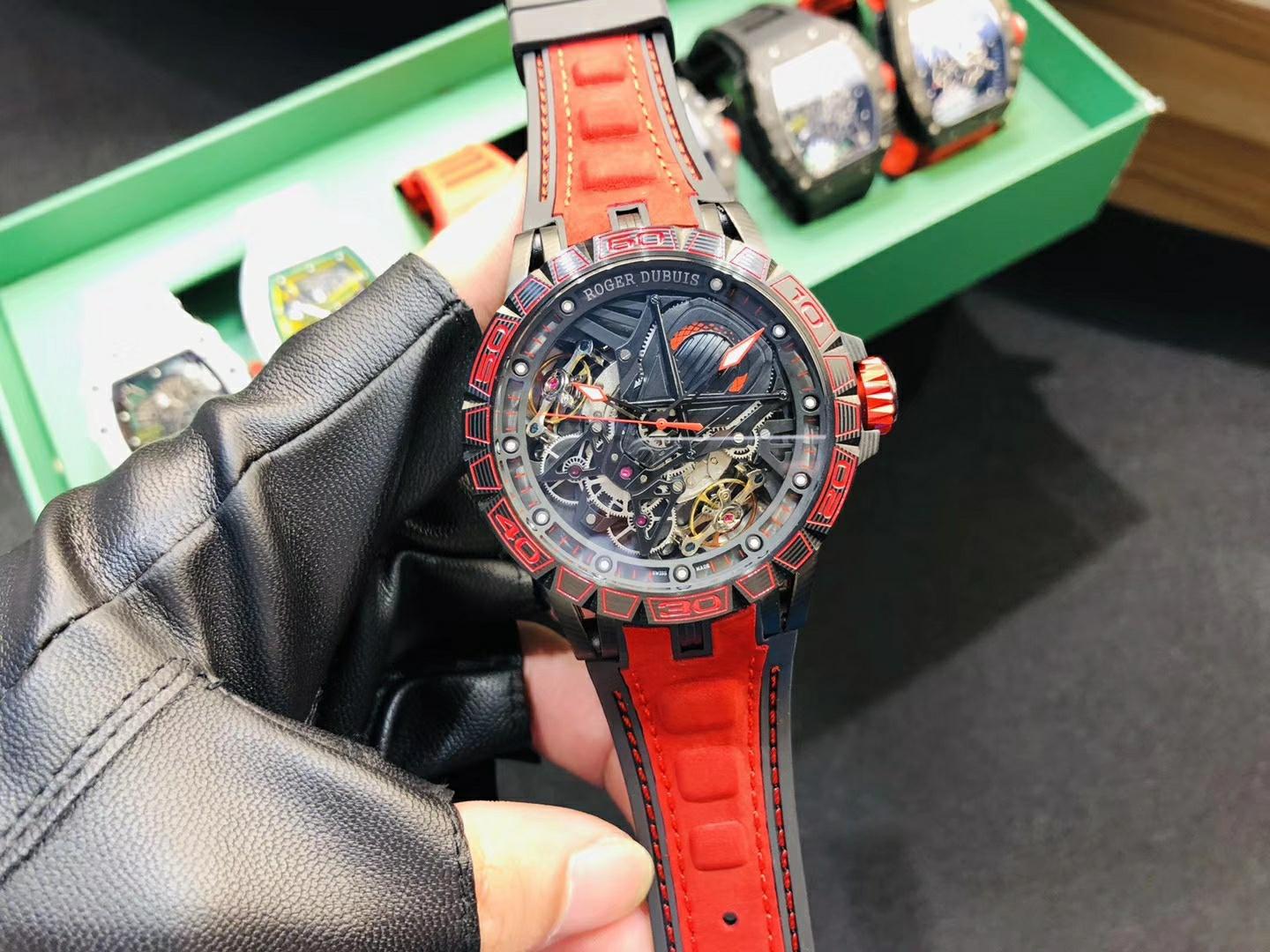 Replica Roger Dubuis 904l Stainless Steel Automatic Machine Watch 46MM