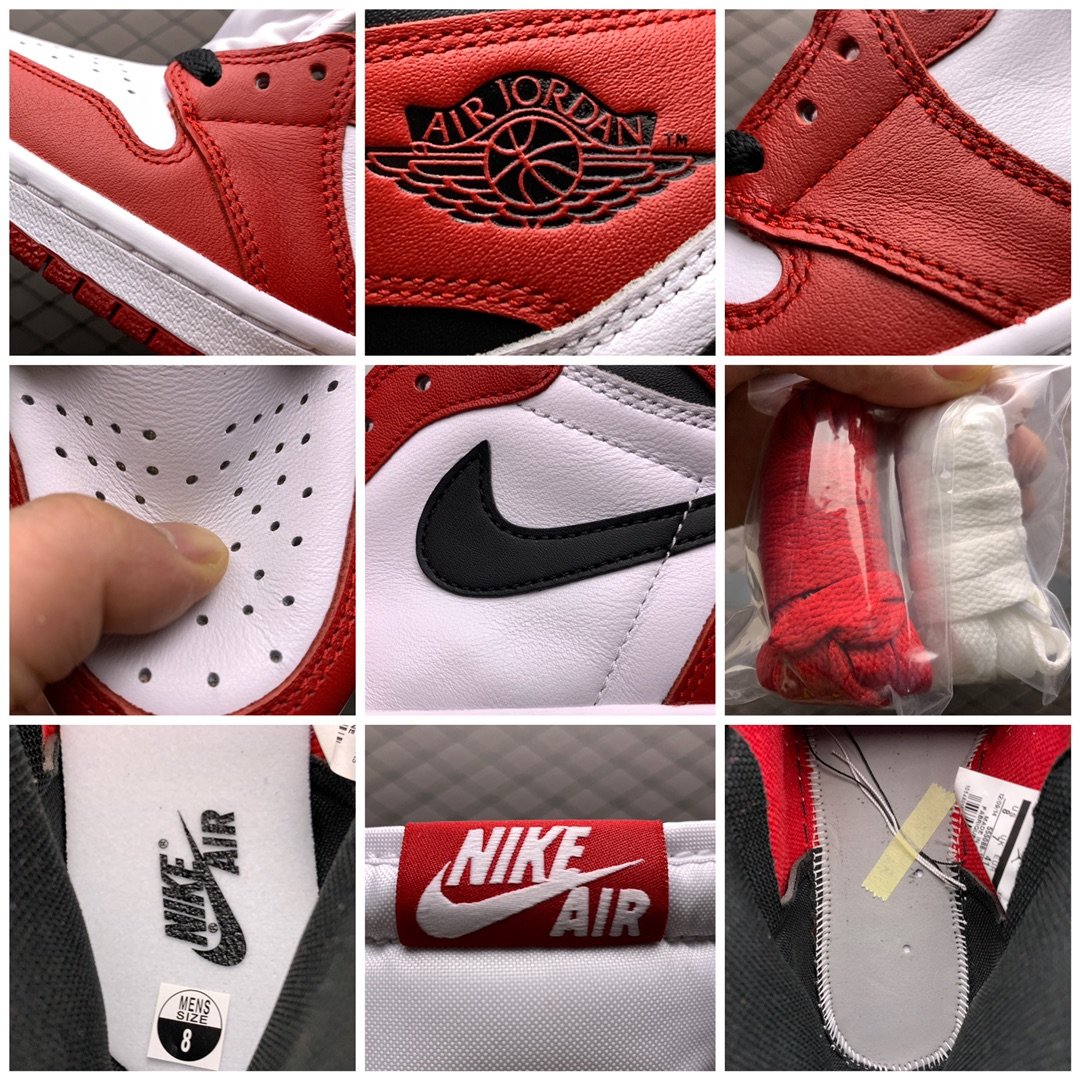 Replica Air Jordan Shoe Air Jordan 1 Chicago AJ1 555088-101 40-47.5