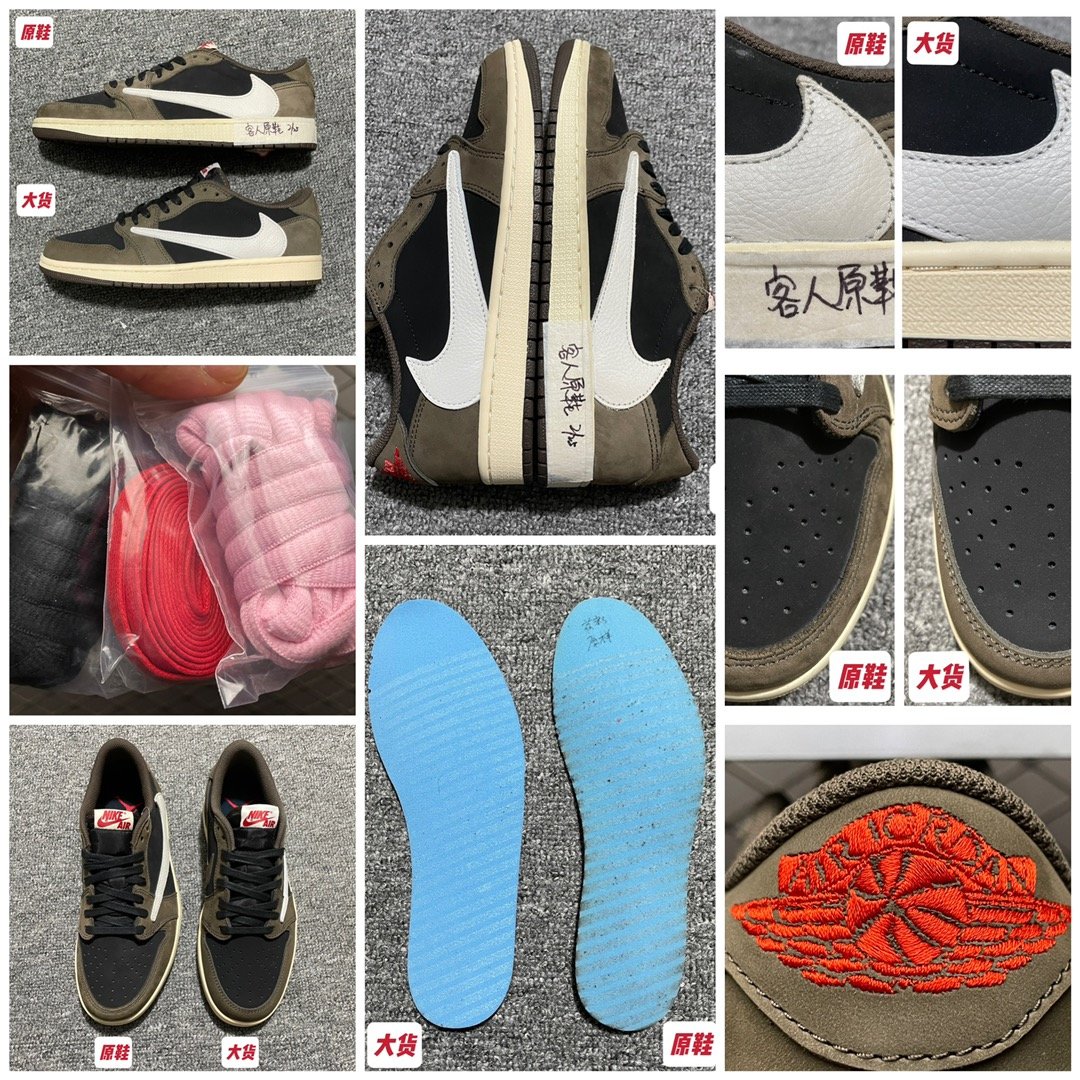 Replica Air Jordan Shoe Travis Scott x Air Jordan 1 AJ1 TS CQ4277-001 SIZE 36-47