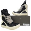 Replica Rick Owens Shoe Rick Owens GeoBasket Oversized Eylet Black White