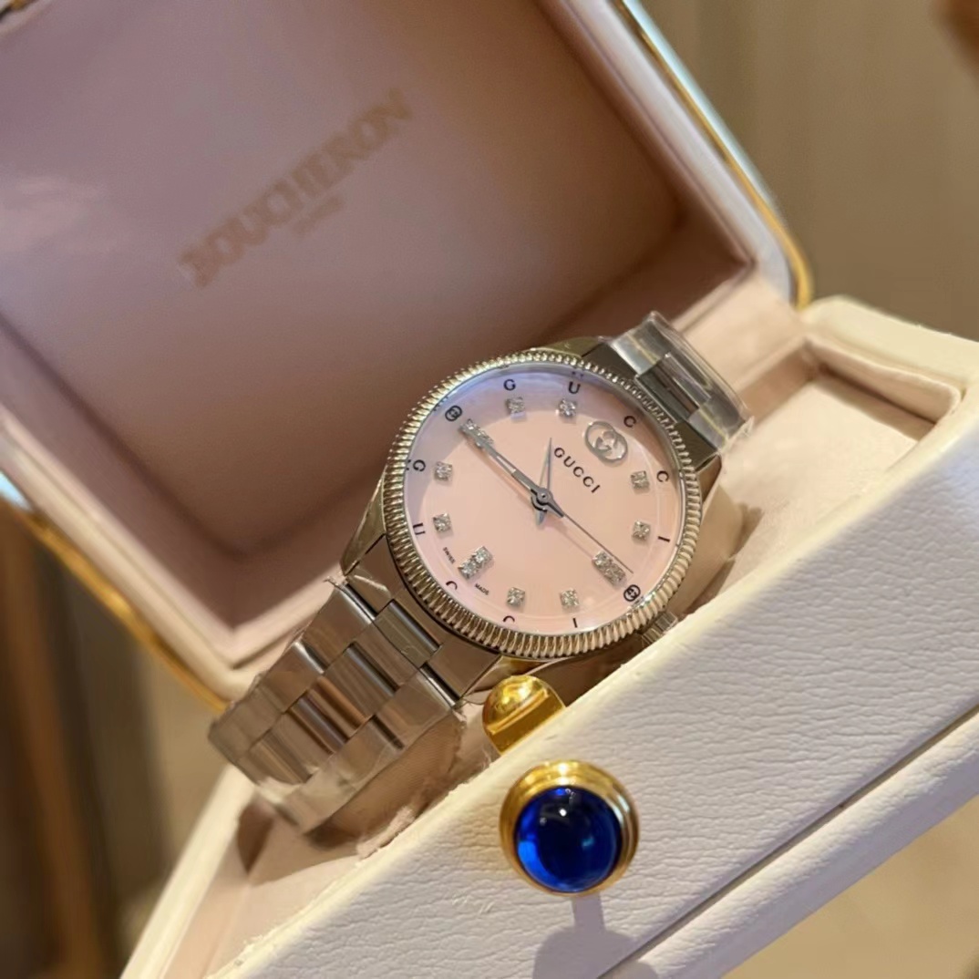 Replica Gucci 904l Stainless Steel Quartz Watch 28MM 38MM