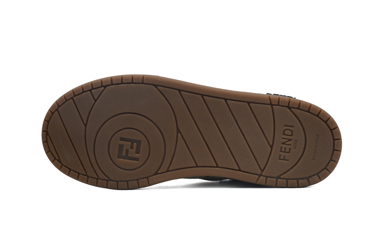 Replica Fendi Shoe Fendi Match Black Brown