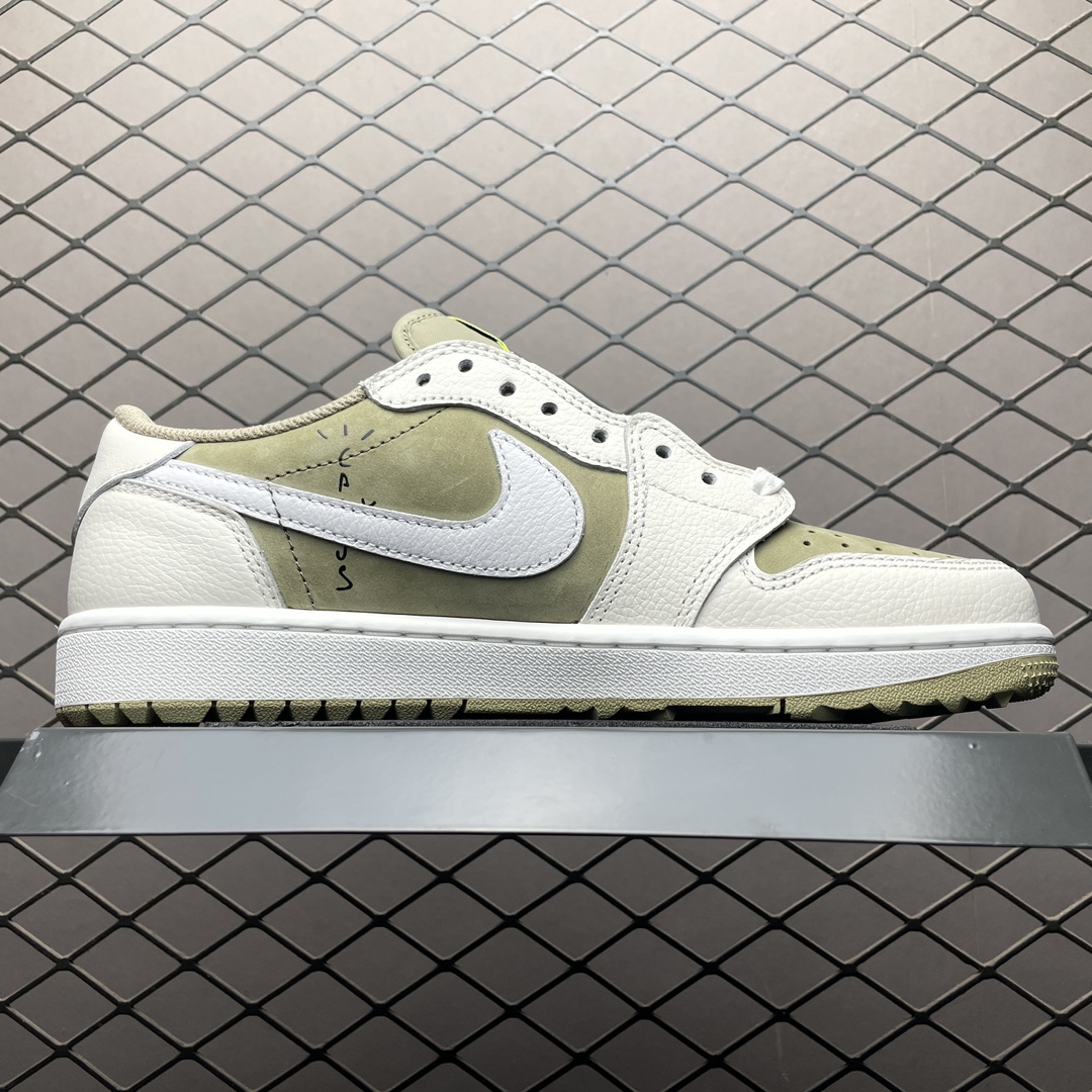 Replica Air Jordan Shoe Travis Scott x Air Jordan 1 Golf AJ1 FZ3124-200 Size 40-47.5