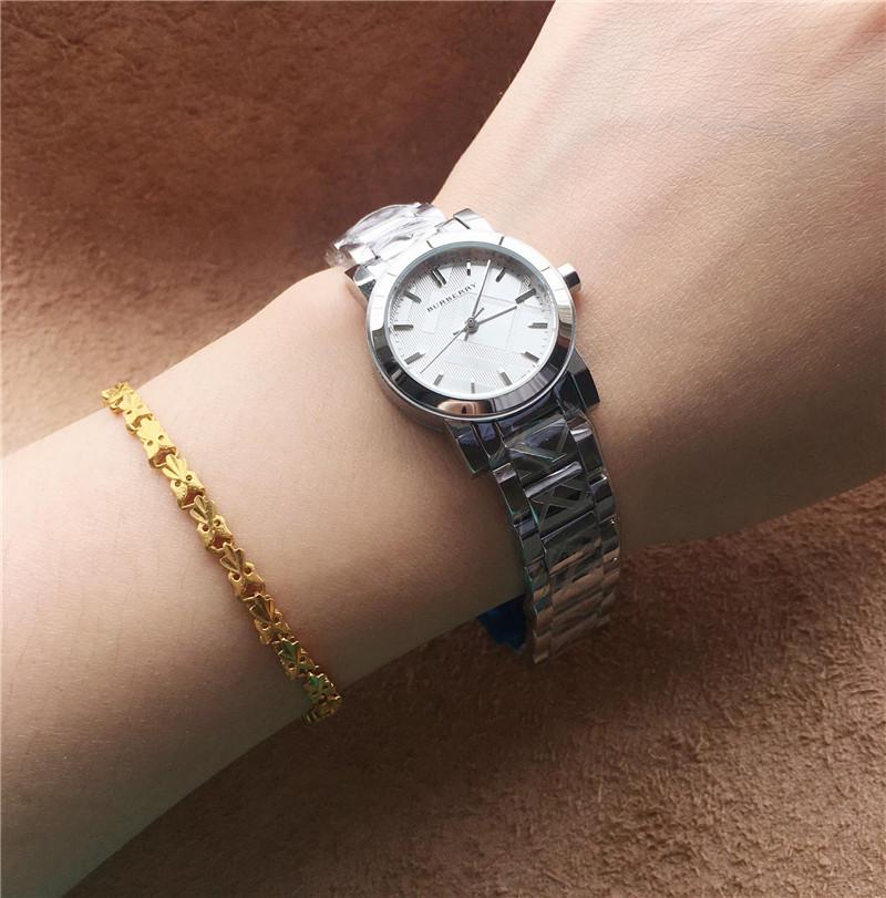 Replica Burberry 904l Stainless Steel Quartz Watch 24MM 34MM