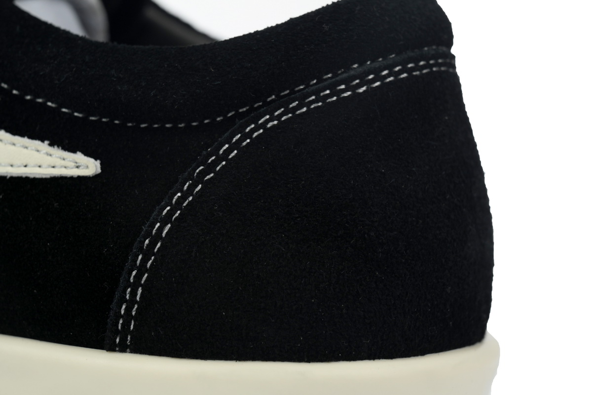 Replica Rick Owens Shoe Rick Owens Suede Vintage ‘Black Milk White