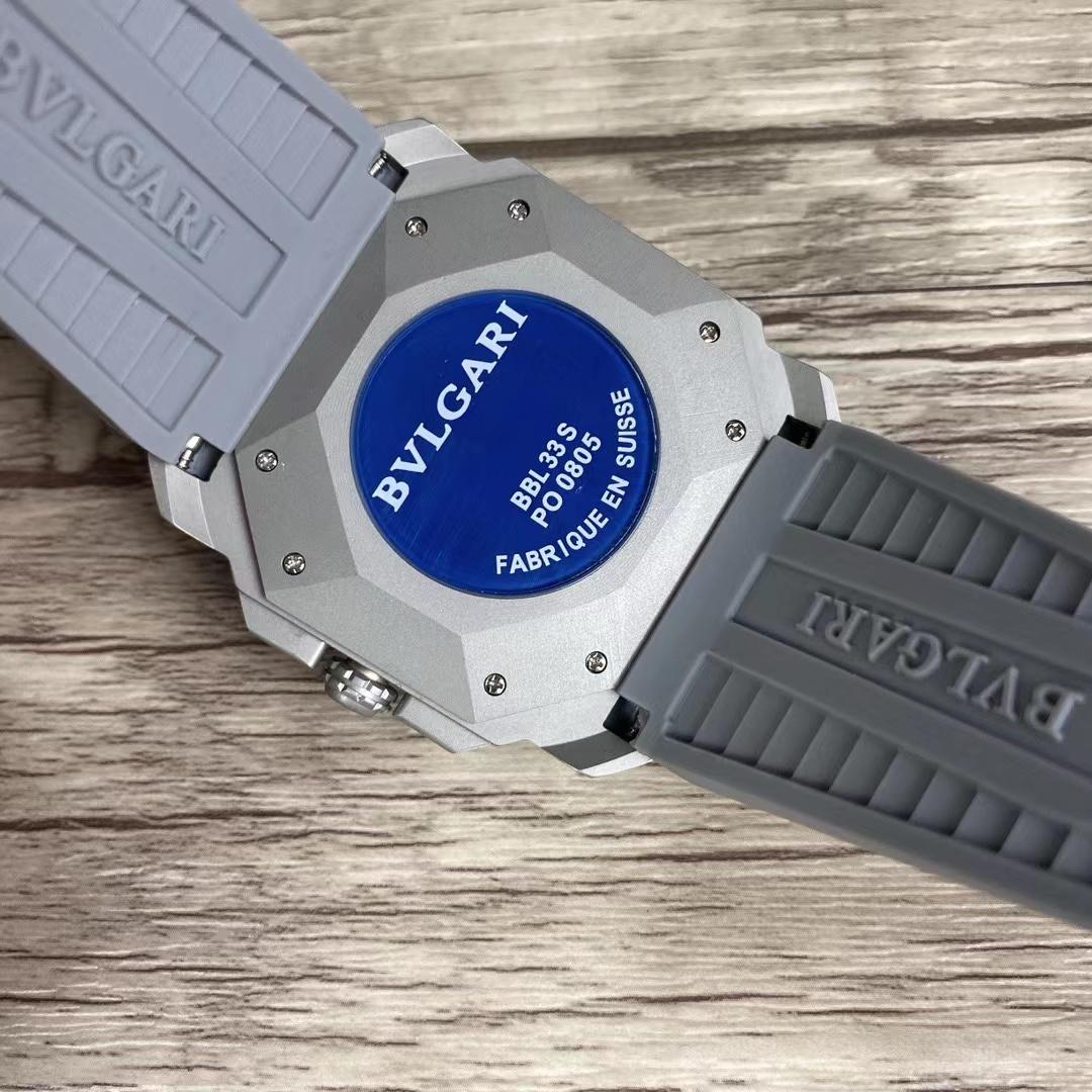 Replica BVLGARI 904l Stainless Steel Quartz Watch 42MM
