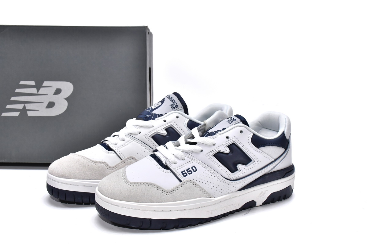 Replica New Balance Shoe BB550WA1 New Balance 550 White Navy
