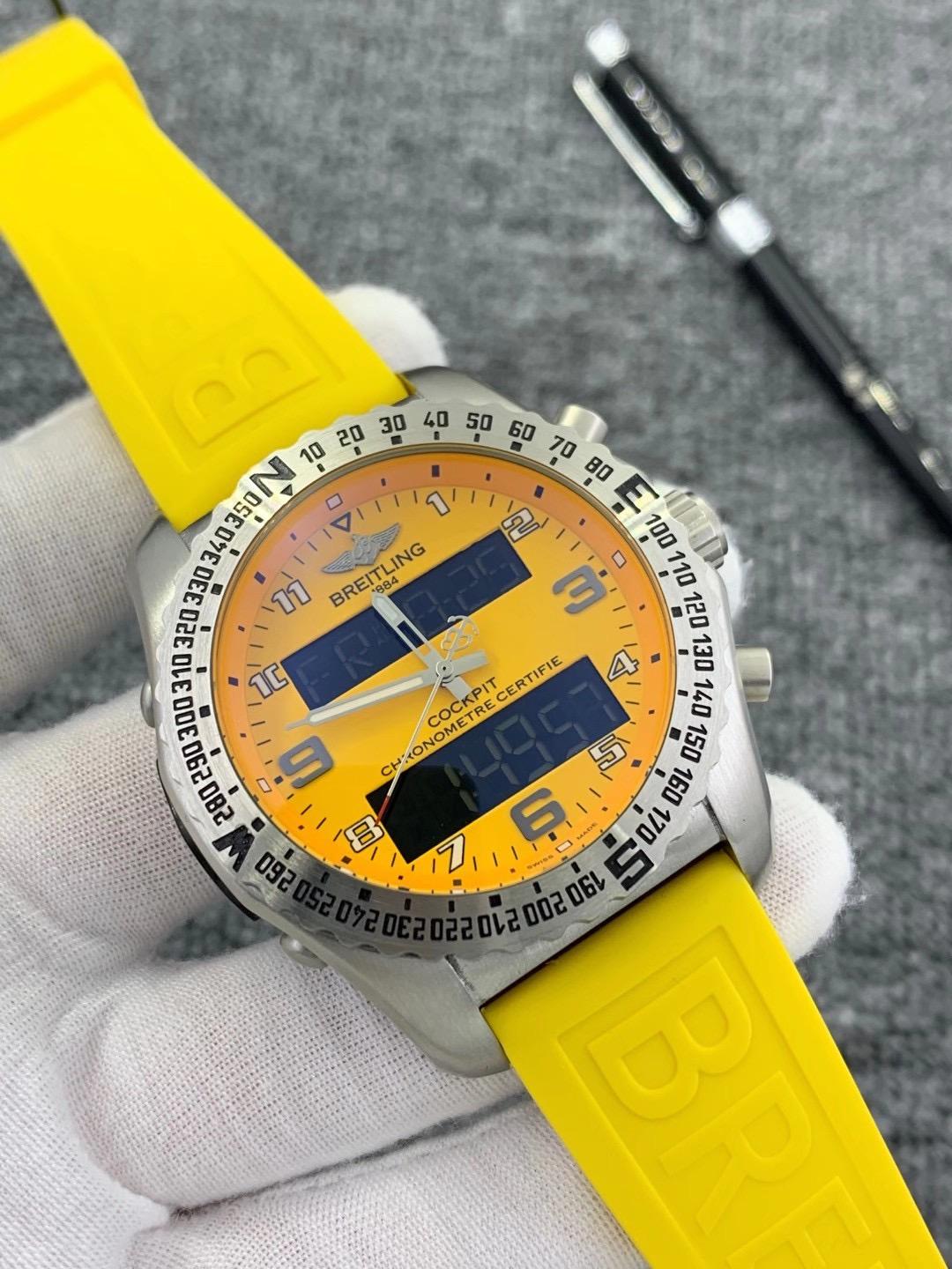 Replica BREITLING 904l Stainless Steel Quartz Watch 46MM