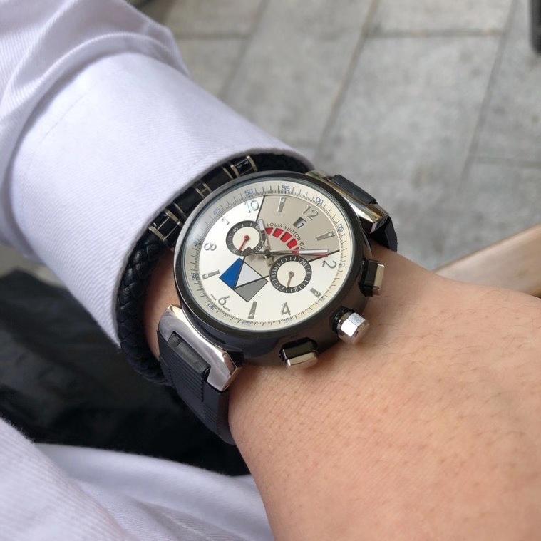 Replica LOUIS VUITTON LV 904l Stainless Steel Quartz Watch 41MM