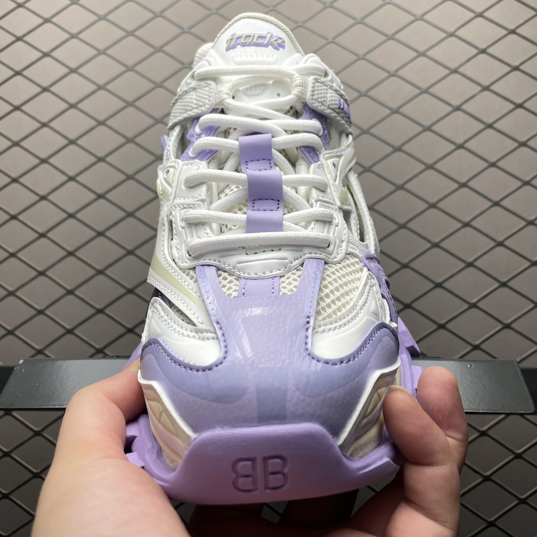 Replica Balenciaga Shoe Balenciaga Track 2 Open Sneaker Purple 4 Size 35-40