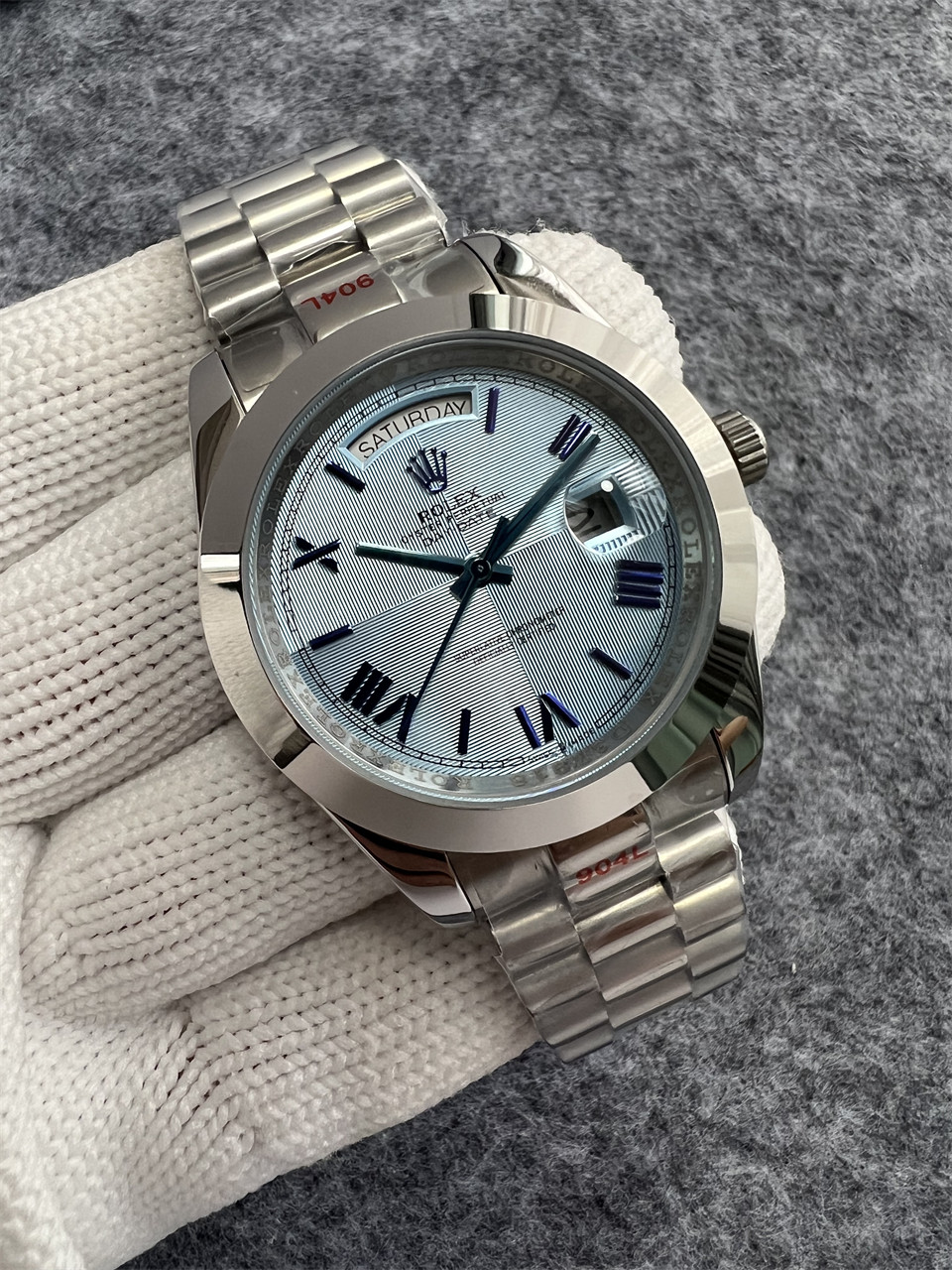 Replica Rolex DayDate 904l Stainless Steel Automatic Mechanical Watch 40mm