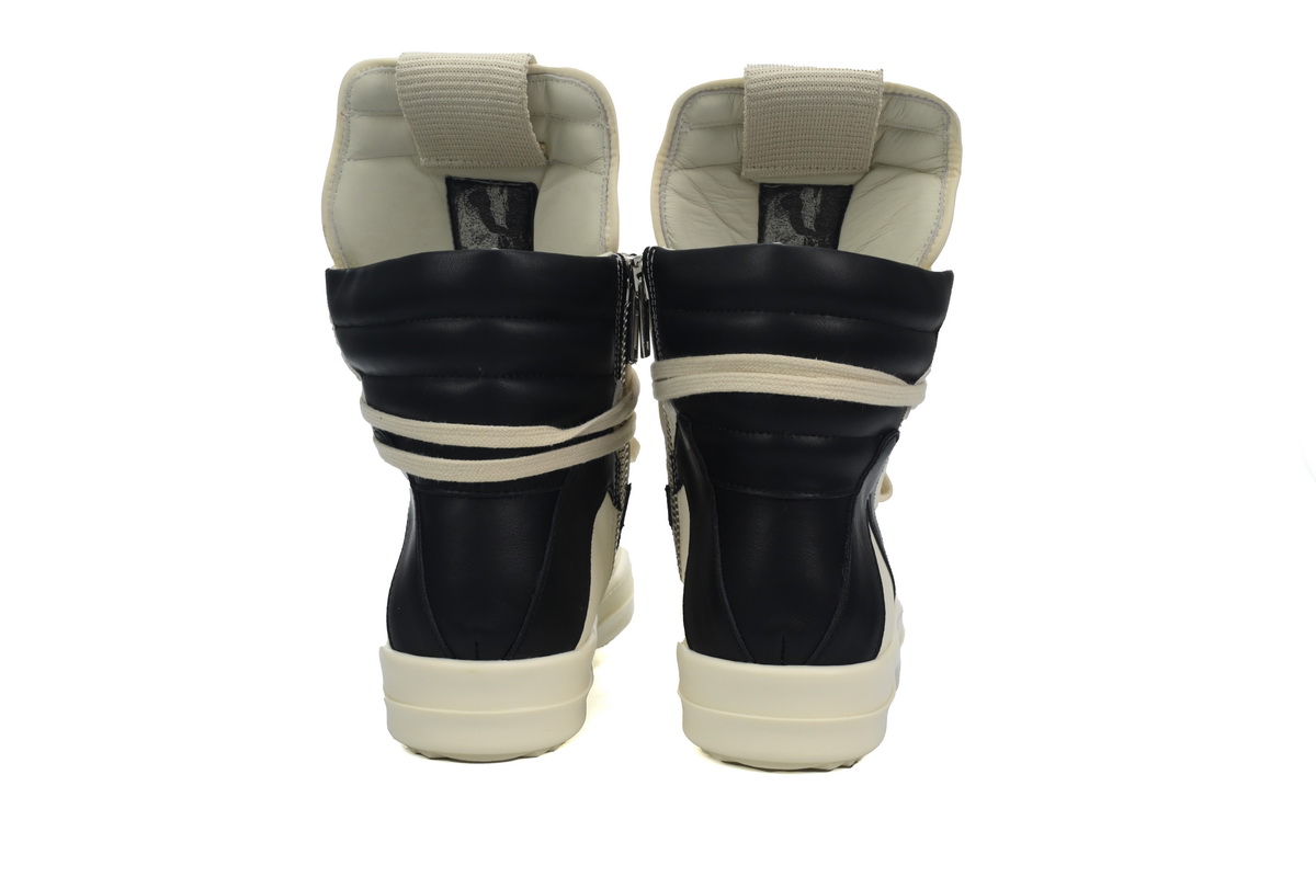 Replica Rick Owens Shoe Rick Owens Luxor Geobasket High ‘Milk Black’