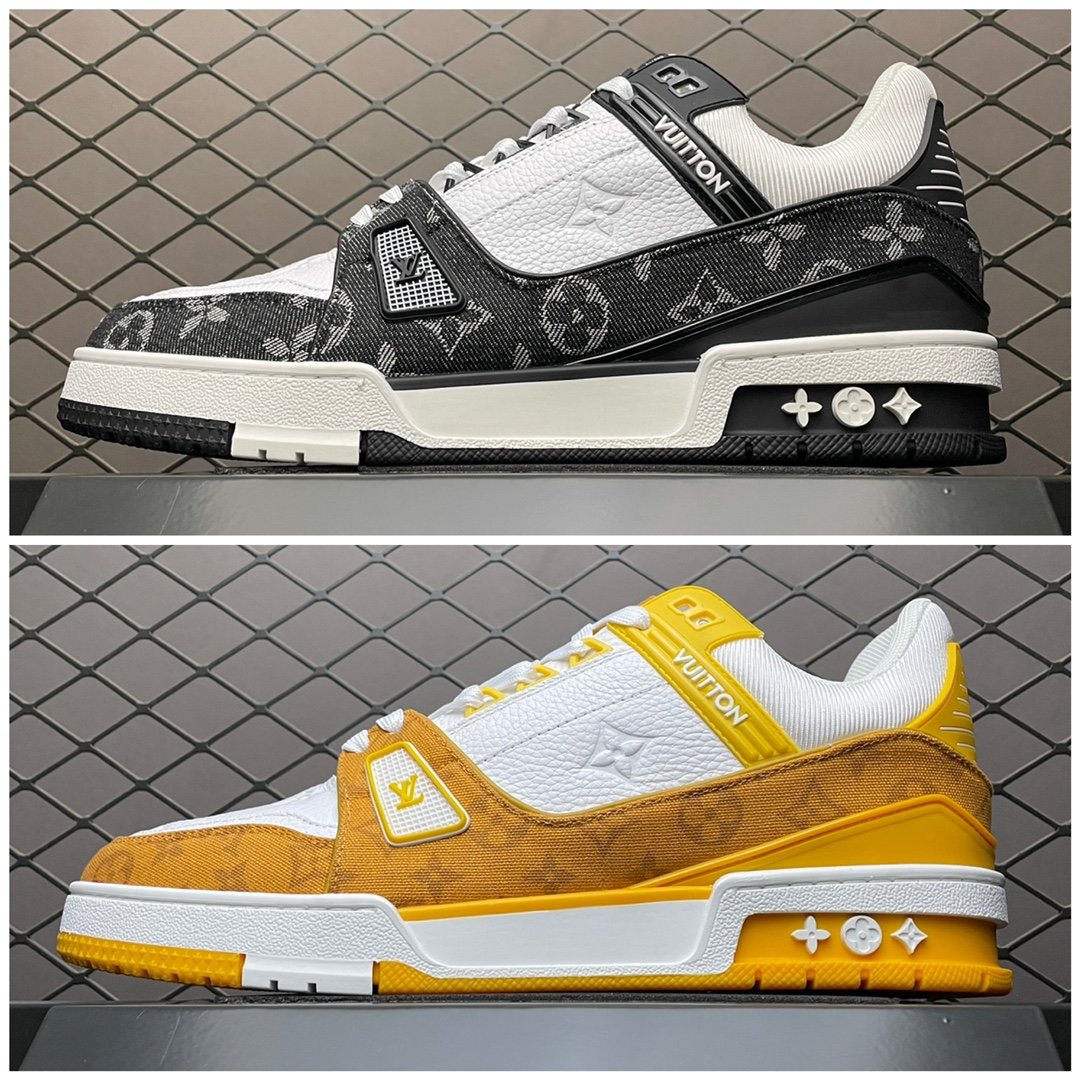 Replica Louis Vuitton Shoe Louis Vuitton Trail Sneaker LV YELLOW SIZE 38-45_01917