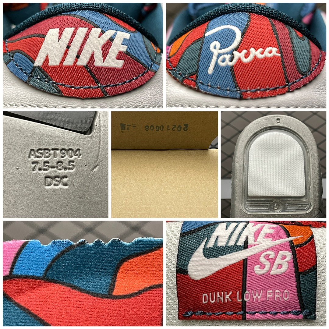 Replica Nike Dunk SB Shoe Parra x Nike SB Dunk Low DH7695-100 Size 36-47
