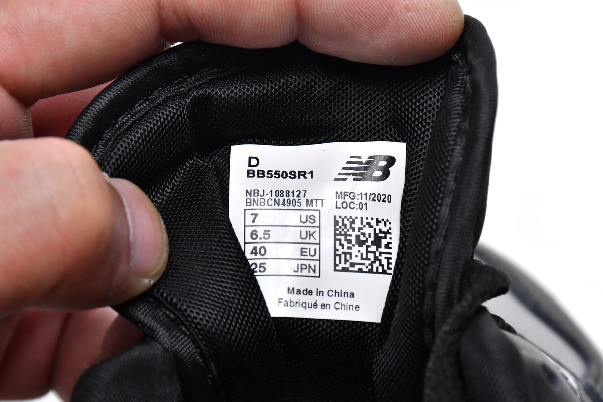 Replica New Balance Shoe BB550SR1 New Balance 550 Grey Black