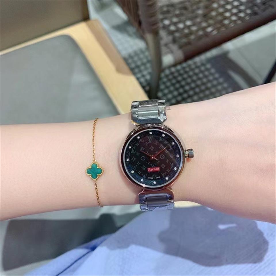 Replica LOUIS VUITTON LV 904l Stainless Steel Quartz Watch 33MM