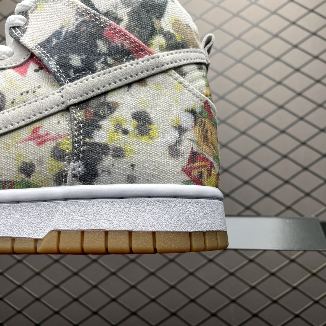 Replica Nike Dunk SB Shoe Supreme x Nike Dunk SB High Rammellzee Size 36-47.5