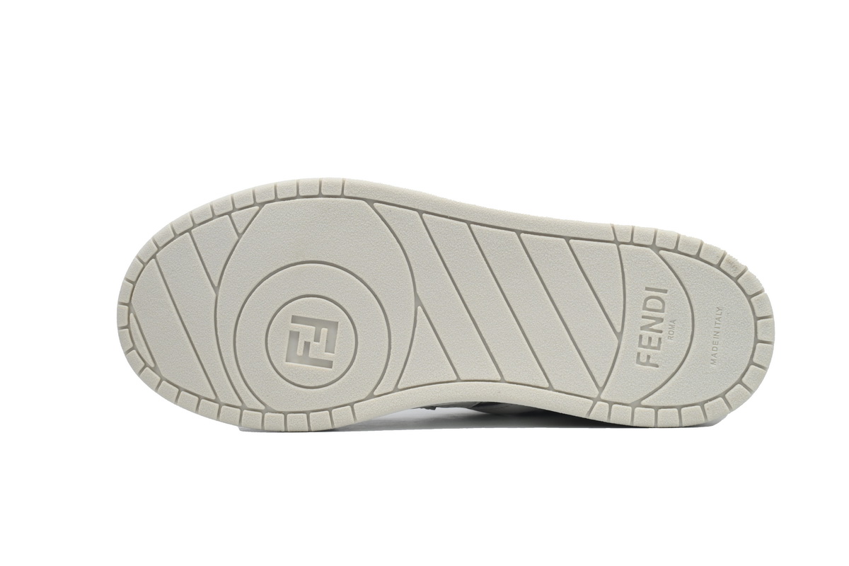 Replica Fendi Shoe Fendi Match White Silver