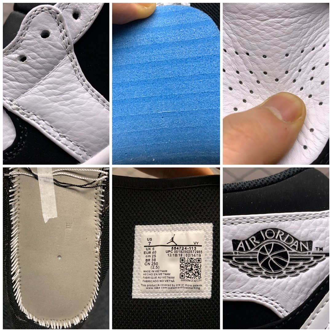 Replica Air Jordan Shoe Air Jordan 1 Mid AJ1 554724-113 40-46