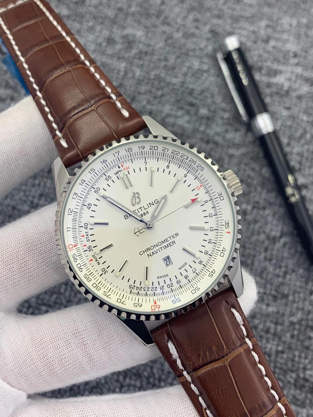 Replica BREITLING 904l Stainless Steel Automatic Machine Watch 46MM