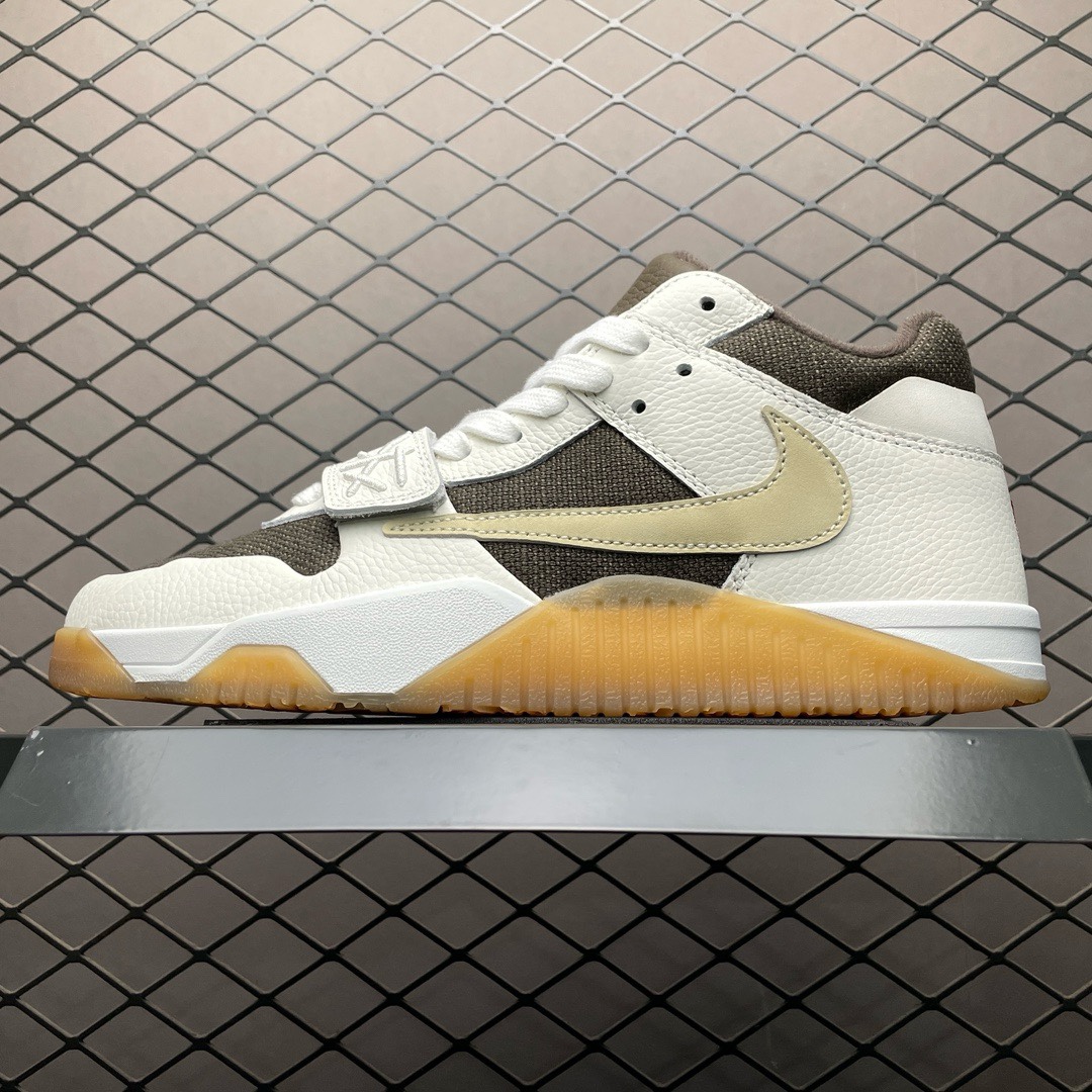 Replica Air Jordan Shoe Travis Scott x Air Jordan Executive The Check FZ8117-100 S2  Size 36-48.5