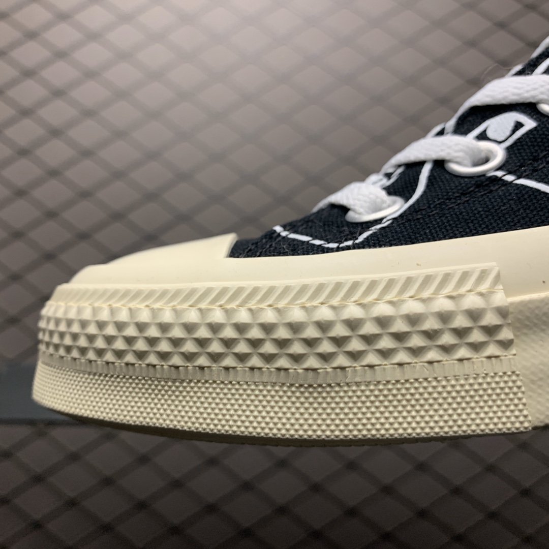 Replica Converse Shoe CDG x Converse CDG PLAY LOW BLACK 35-44