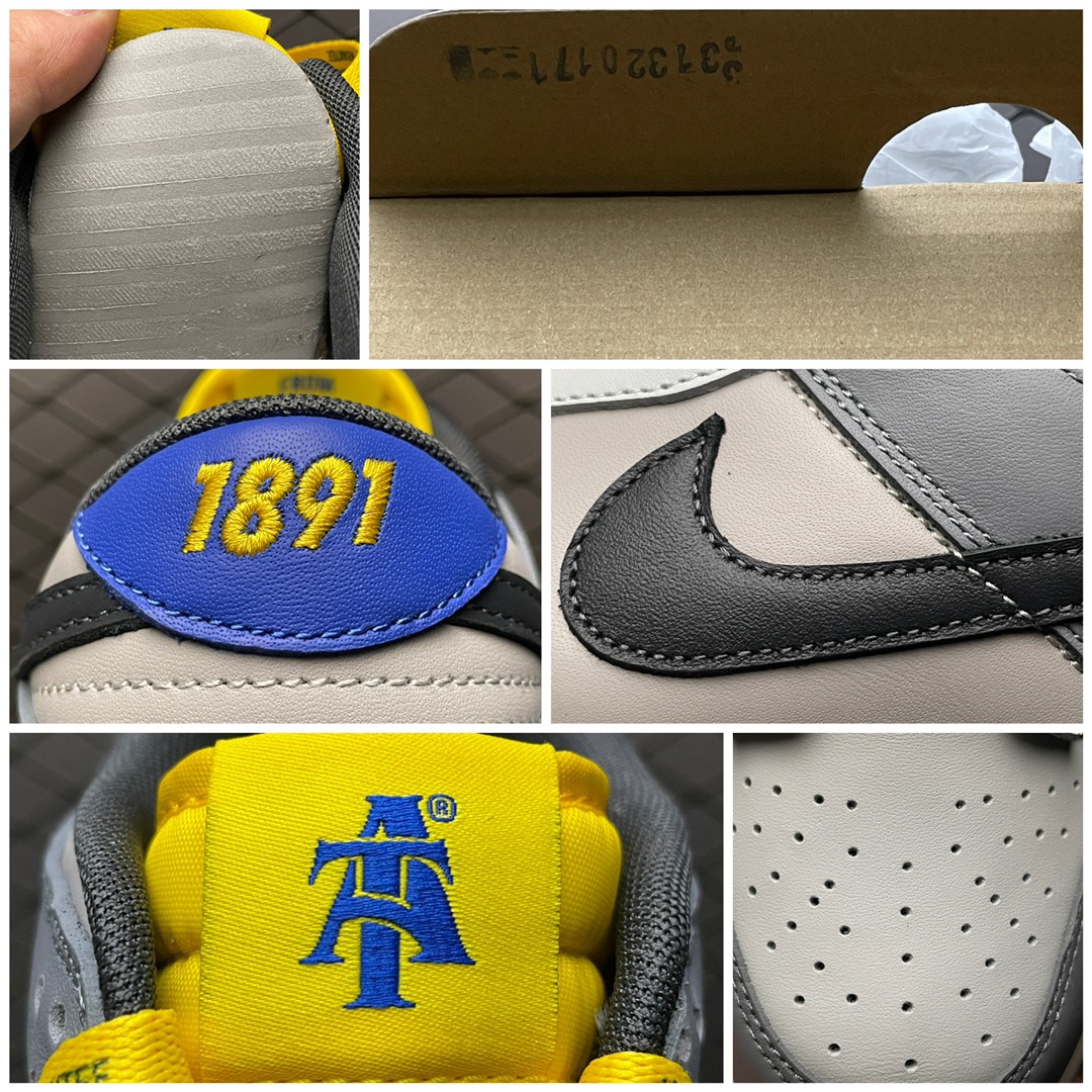 Replica Nike Dunk SB Shoe Nike Dunk Low North Carolina A&T DR6187-001 SIZE 36-46 3