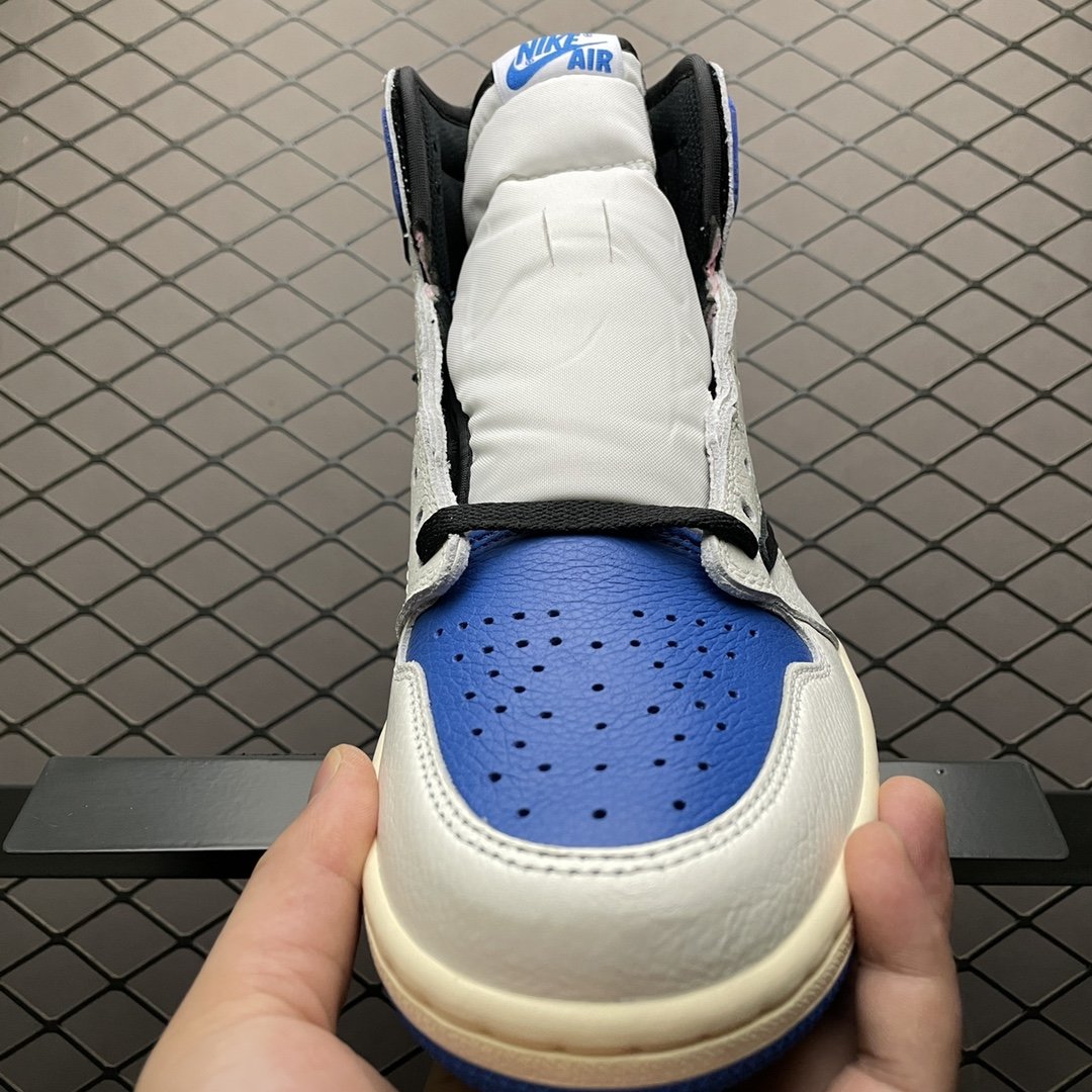 Replica Travis Scott Shoe Fragment x Travis Scott x Air Jordan 1Military Blue TSDH322