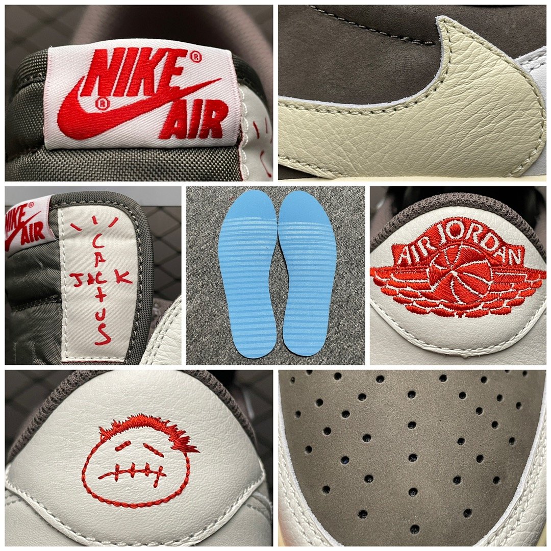 Replica Air Jordan Shoe Travis Scott x Air Jordan 1 LowReverse Mocha
