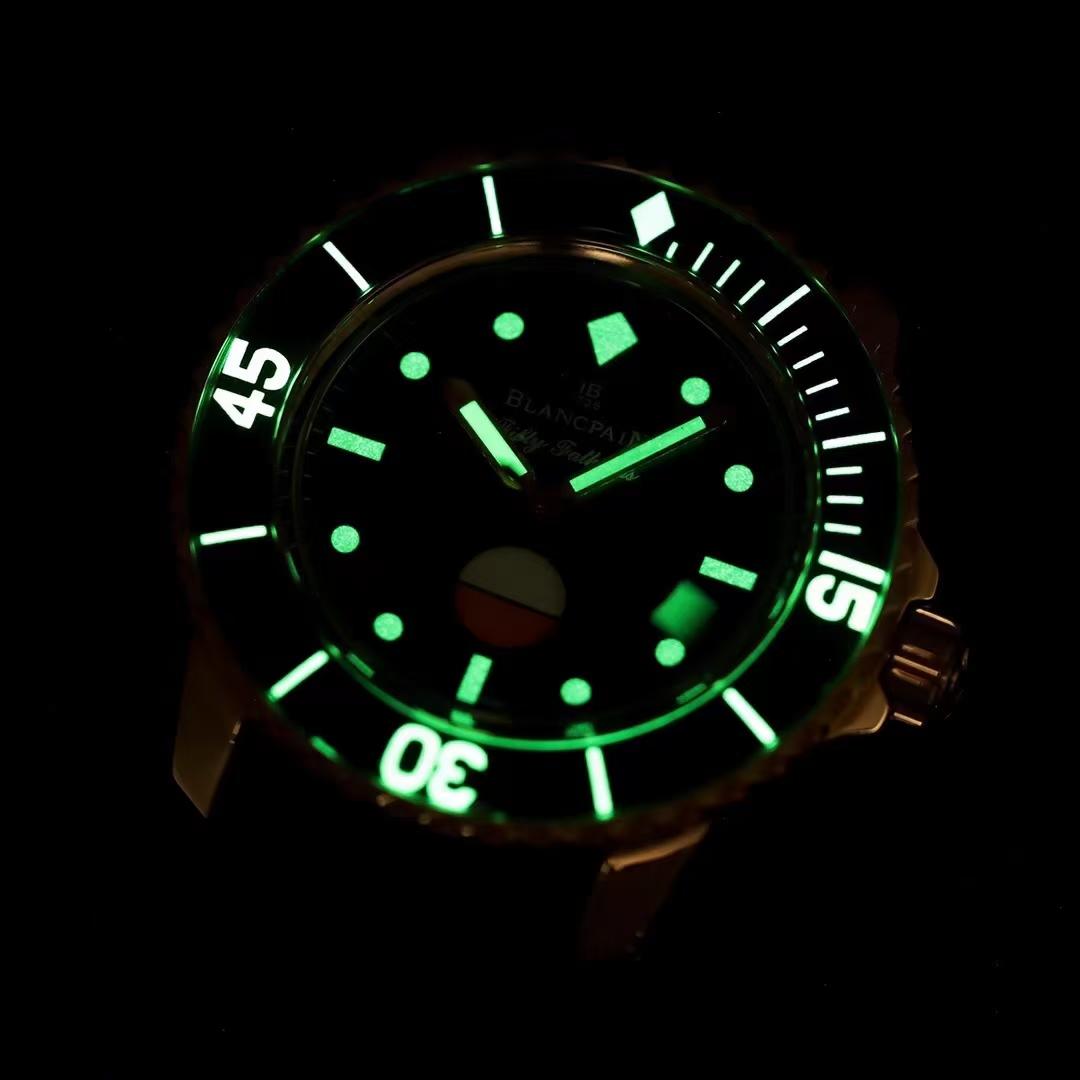 Replica Blancpain 904l Stainless Steel Automatic Machine 9015 Japanese movement Watch 45MM
